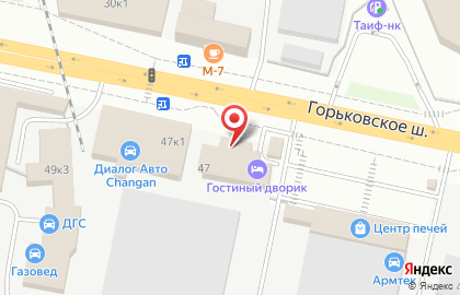 Магазин автозапчастей Фиат на Горьковском шоссе на карте