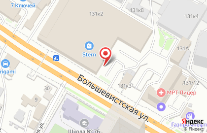 Магазин Мир Ковров на Большевистской улице на карте