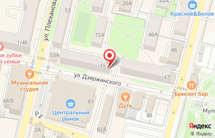 Магазин профессиональной косметики для салонов красоты Профстиль на улице Дзержинского на карте