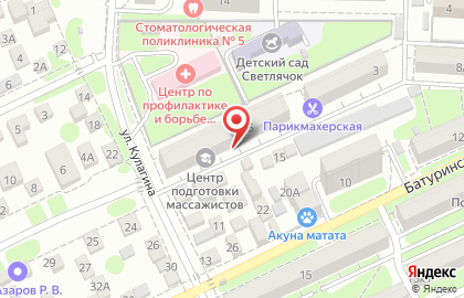 Центр подготовки и развития массажистов в Ростове-на-Дону на карте
