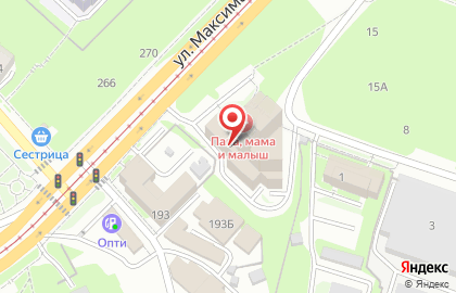 ЭкоГрад на улице Максима Горького на карте