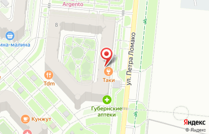 Центр коррекции зрения ПрофиОптик им. Щегольковой Л.Н. на улице Петра Ломако на карте