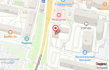 Телекоммуникационная компания ТрансТелеКом в Белгороде на карте