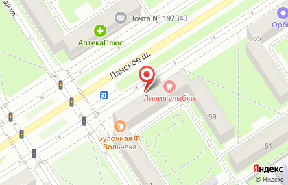 Магазин кондитерских изделий в Приморском районе на карте
