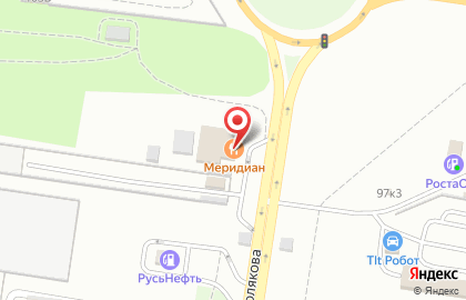 Кафе Меридиан в Автозаводском районе на карте