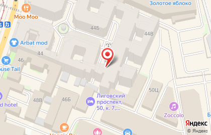 Мини-отель Apart Ligovsky Avenue на карте