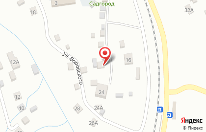 Детское кафе Радуга на улице Воровского на карте