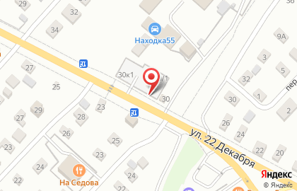 Продуктовый магазин на ул. 22 Декабря, 30 на карте