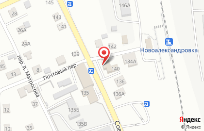 Продовольственный магазин Виктория на Советской улице на карте