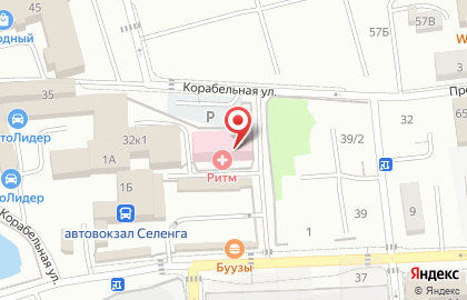 Банкомат АК БайкалБанк на Корабельной улице на карте