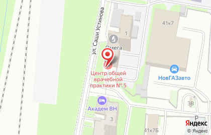 Центральная городская клиническая больница Центр общей врачебно-семейной практики в Великом Новгороде на карте