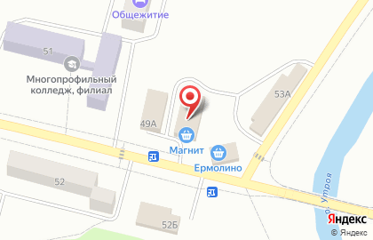 Супермаркет Магнит на Красноармейской улице на карте