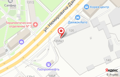 Автосервис МастерАвто на улице Немировича-Данченко на карте