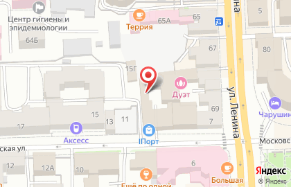 Агентство недвижимости Купидом на Московской улице на карте