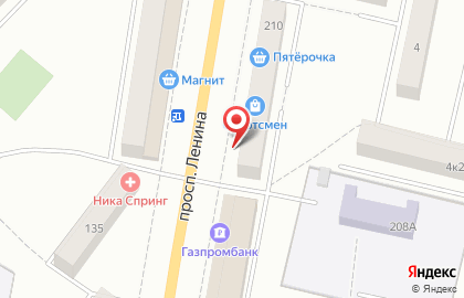Магазин Теплострой на проспекте Ленина на карте