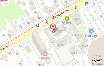 Химчистка-прачечная Valentina на Минской улице на карте