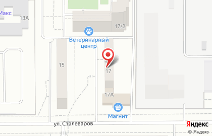 Кирби на улице Сталеваров на карте