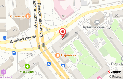 Юридическая фирма на Плехановской улице на карте