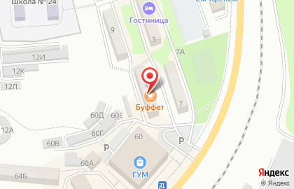 Буфет на Молодёжной улице на карте