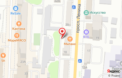 Пиццерия-ресторан паназиатской кухни Милано на проспекте Ленина на карте