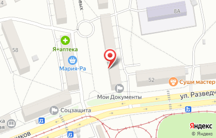 Многофункциональный центр Мои документы в Орджоникидзевском районе на карте