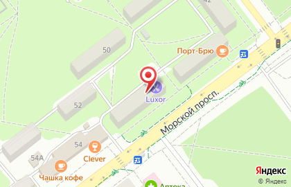 Магазин спортивного питания Novosport, одежды и аксессуаров на Морском проспекте на карте