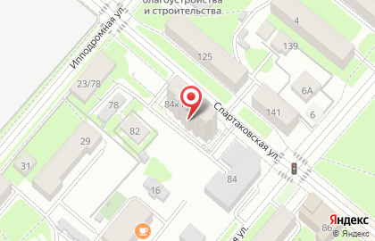 Частный детский сад Непоседа на Спартаковской улице на карте