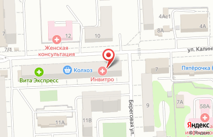 Магазин хозтоваров в Калининском районе на карте