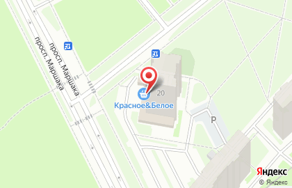 Магазин Красное & Белое в Санкт-Петербурге на карте