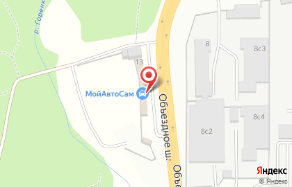 Мойка самообслуживания МойАвтоСам на Объездном шоссе в Балашихе на карте