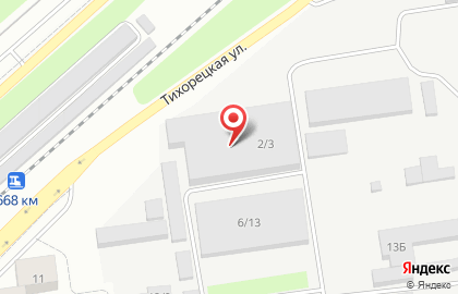 Перерабатывающая компания Ферратек на Тихорецкой улице на карте