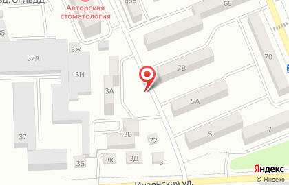 Продуктовый магазин Ассорти на Инзенской улице на карте