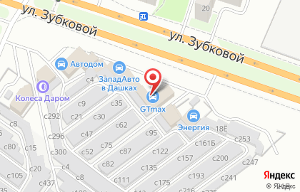 Центр ремонта агрегатов ЗападАвто на улице Зубковой на карте