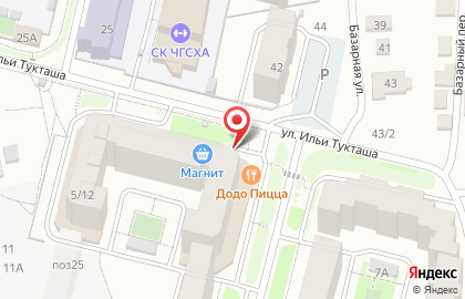Супермаркет Магнит у дома в Чебоксарах на карте