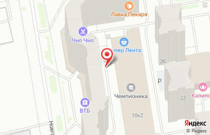 Магазин постельных принадлежностей Вологодский текстиль на Новгородском проспекте на карте