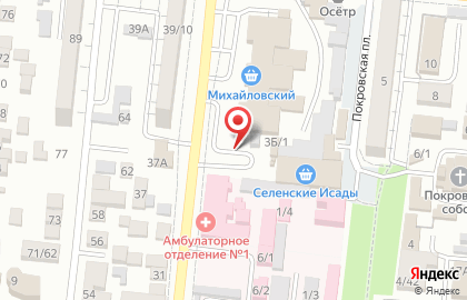 Киоск по продаже фруктов и овощей на Покровской площади на карте
