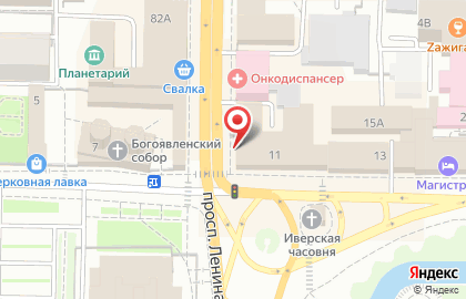 Салон тканей и фурнитуры Дефиле на проспекте Ленина на карте