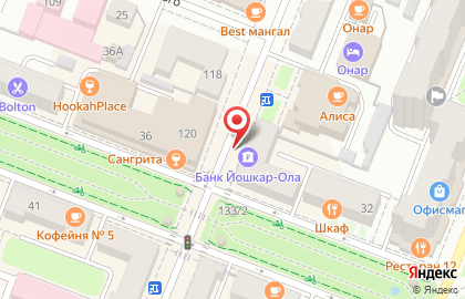 Банкомат Банк Йошкар-Ола на Советской улице на карте
