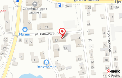 Магазин товаров для дома Промтовары на улице Павших Борцов на карте