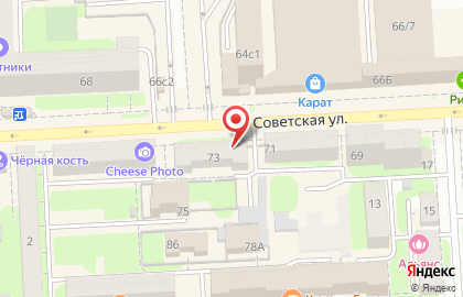 Международная сеть швейных супермаркетов Швейный мир на Советской улице на карте
