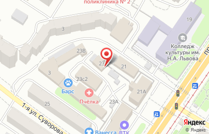 Страховая компания Росгосстрах на проспекте Чайковского на карте