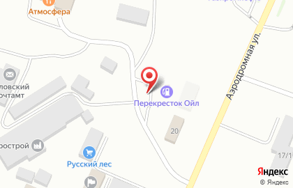 Перекресток Ойл на Аэродромной улице на карте