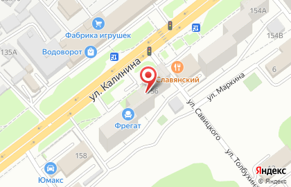 Пензенская областная станция скорой медицинской помощи на улице Калинина на карте