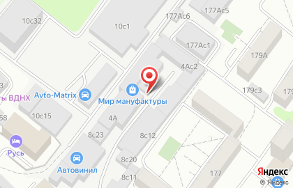 Мир Мануфактуры в Москве на карте
