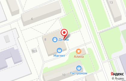 Продовольственный магазин Двинское подворье на улице Серго Орджоникидзе на карте
