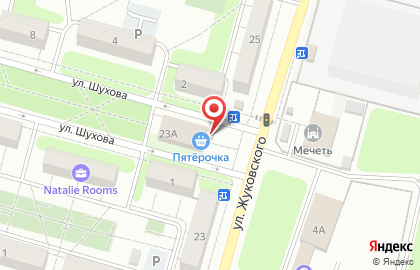 Киоск по продаже хлебобулочных изделий Булочная на улице Жуковского на карте