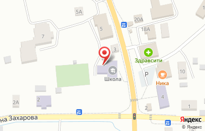 Средняя общеобразовательная школа на Калининградской улице на карте