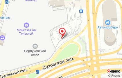 Сервисный центр Московский паркинг на Большой Тульской улице на карте