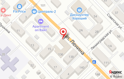 Магазин у дома Бристоль на улице Ленина на карте