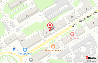 Парикмахерская Адам и Ева на Большевистской улице на карте